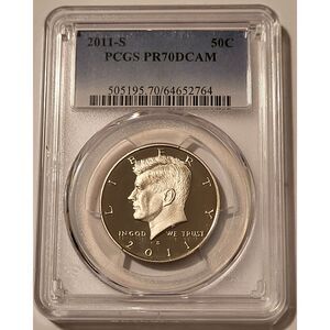 2011 S Clad Kennedy Half Dollar Proof PR70 DCAM PCGS